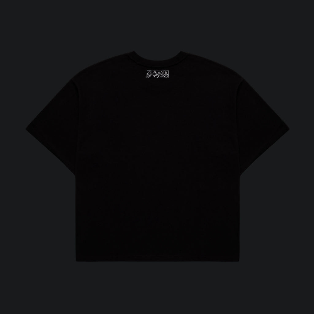 'UBERMENSCH' OVERSIZED TEE IN BLACK