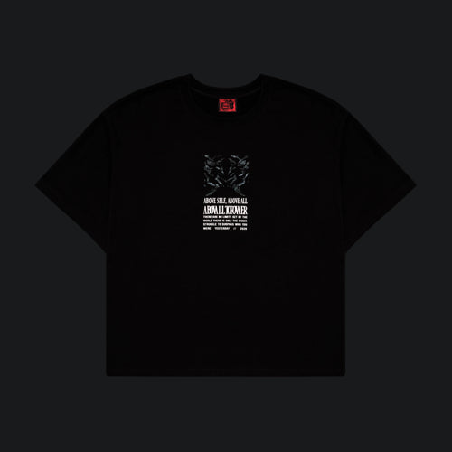 'ABVTPWR' OVERSIZED TEE IN BLACK