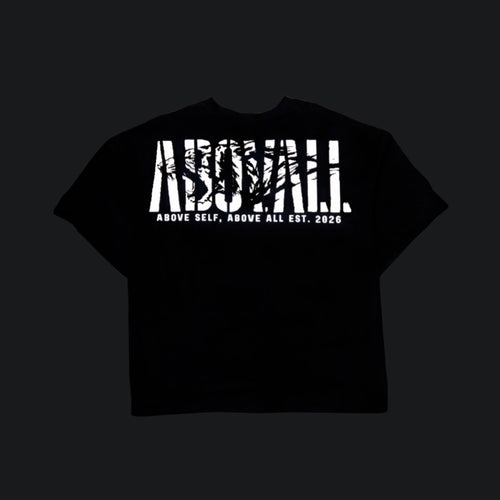 The ABOVALL oversized street t-shirt back image.