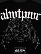 'ABVTPWR' OVERSIZED TEE IN BLACK