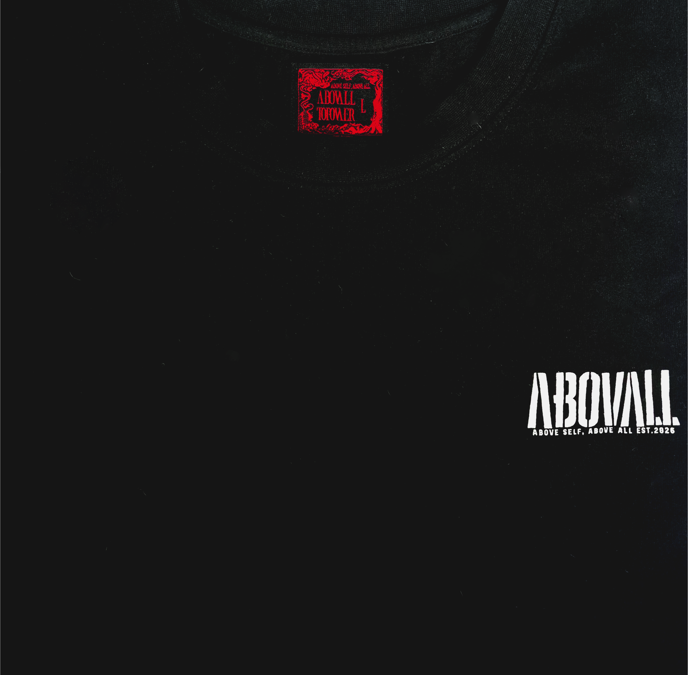 'The ABOVALL' OVERSIZED TEE IN BLACK