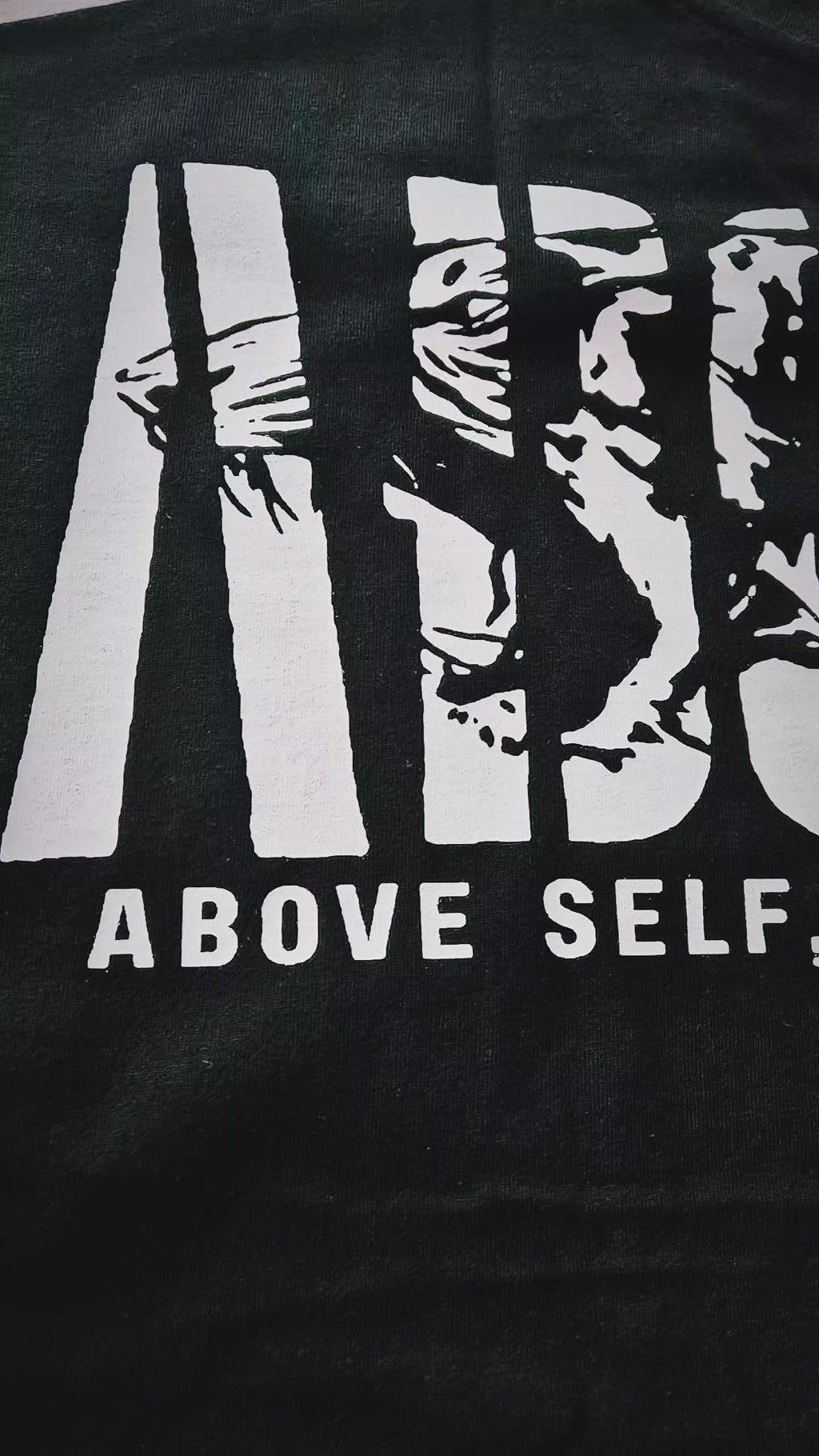 'The ABOVALL' OVERSIZED TEE IN BLACK